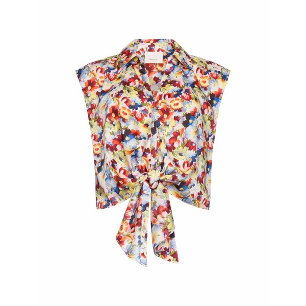 サンクアセプト レディース プルオーバー トップス Wildflower sleeveless top Red