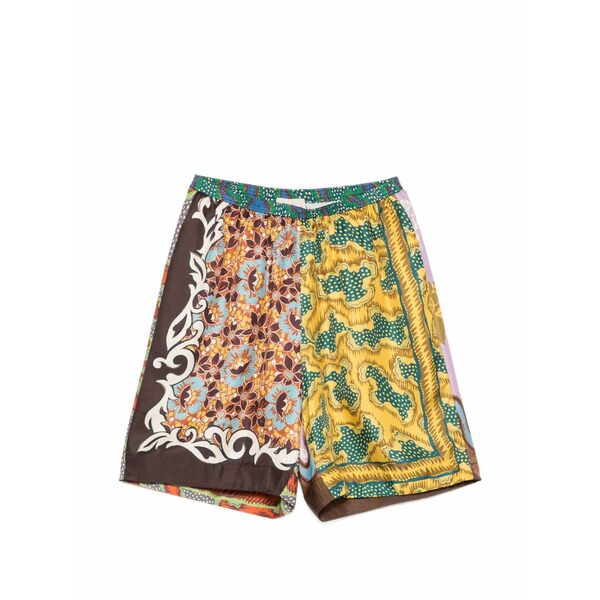 アレメ レディース 心地よいズボン下 ボトムス Arnie graphic-print shorts Yellow