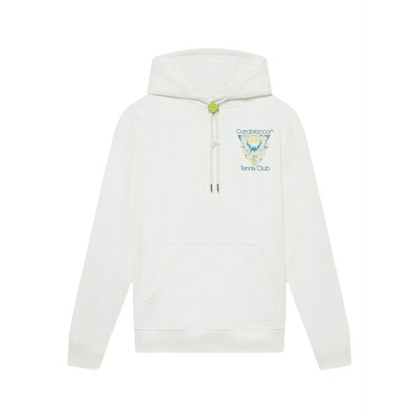カサブランカ メンズ パーカー・スウェットシャツ アウター Tennis club icon hoodie White