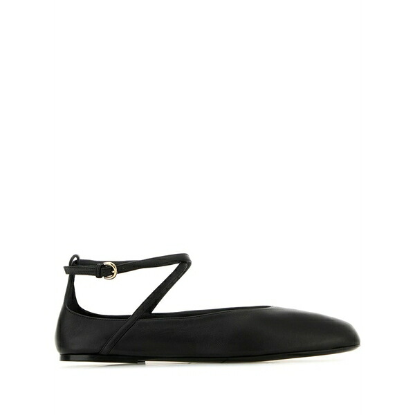 コー レディース サンダル シューズ Leather ballerina shoes Black