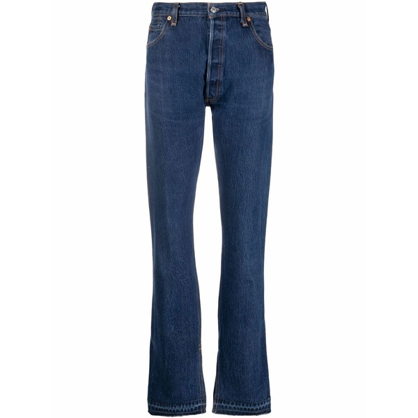 リダン レディース ジーンズズボン下 ボトムス High-rise slim-fit jeans Blue