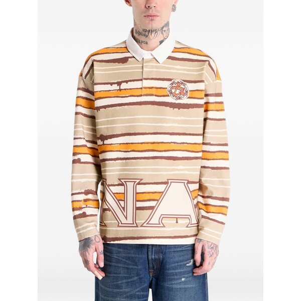 ナパピリ メンズ スポーツシャツ トップス Pdf long-sleeved polo shirt Neutrals
