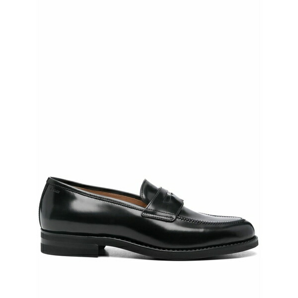 バリー メンズ スリッポン・ローファー シューズ Leather loafers Black