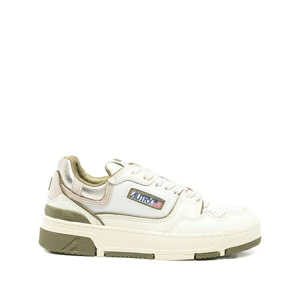 オートリー レディース スニーカー シューズ Lizard panelled trainers White
