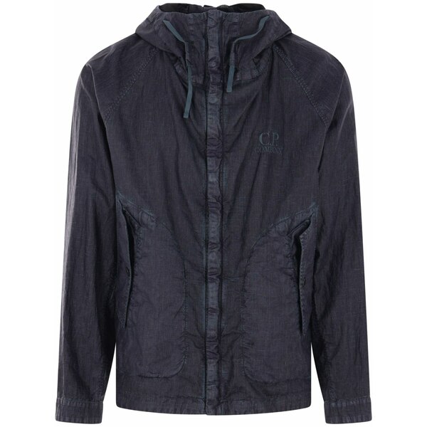 シーピーカンパニー メンズ 上衣＆上衣 アウター Goggle windbreaker Blue