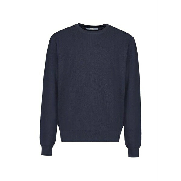 人びと オブ シブヤ メンズ 編み物\u0026プルオーバー アウター Araki c16 crew-neck raglan-sleeve sweater Blue