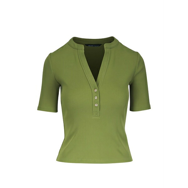 ヴェロニカ ベアード レディース ティーシャツ トップス Reubian cactus henley top Green