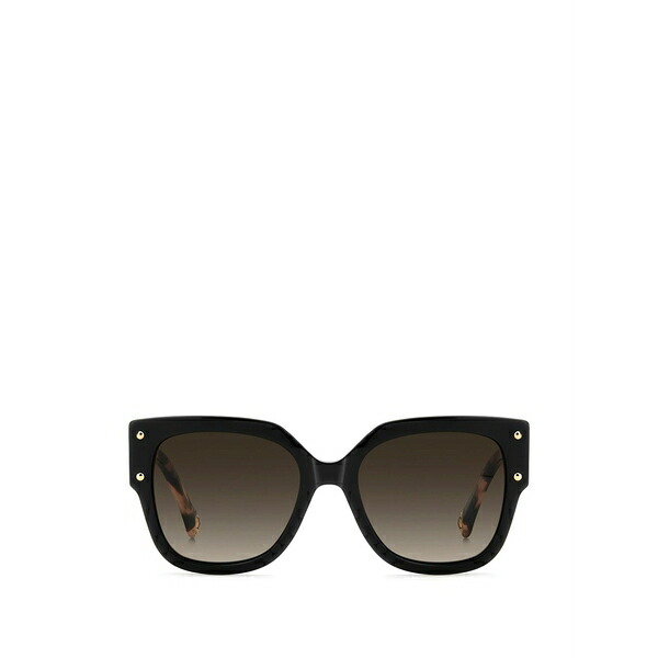 キャロライナヘレラ レディース 黒眼鏡＆アイウェア 付属物 Studded square-frame sunglasses Black