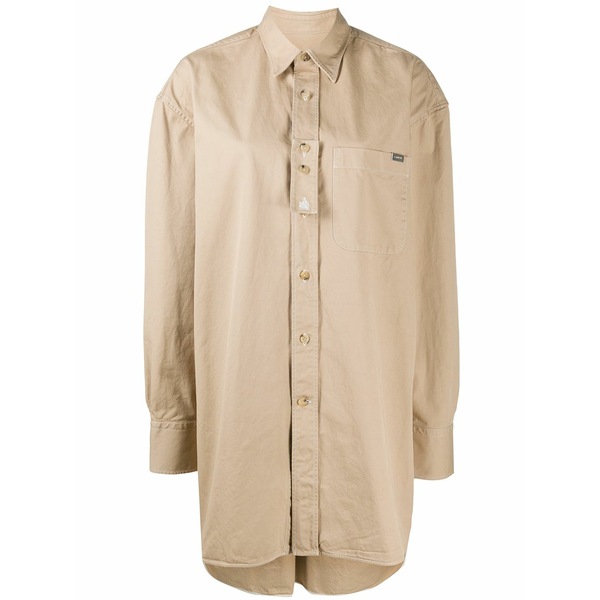ランバン メンズ プルオーバー トップス Oversized long sleeve shirt Neutrals