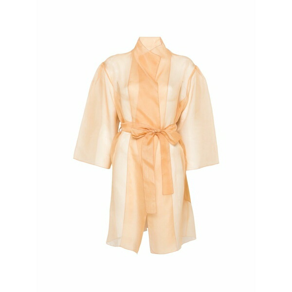 アントネリ レディース 厚地の外套 アウター Sheer belted coat Neutrals