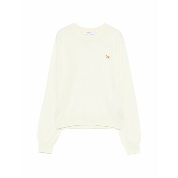 住み家 稲荷 レディース 編み物\u0026プルオーバー アウター Fox embroidered sweater Neutrals