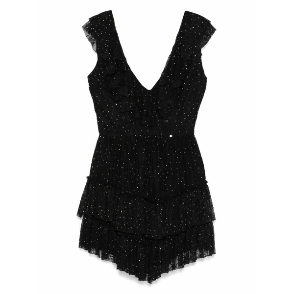 ニッサ レディース 衣裳 トップス Lace mini dress Black