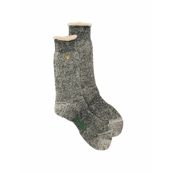 アノニマス 主義 メンズ ソックス アンダーお召しもの X gohemp ribbed socks Black