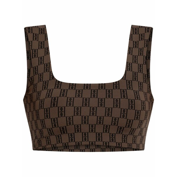 バイマレンバーガー レディース カットソー トップス Logo-jacquard top Brown