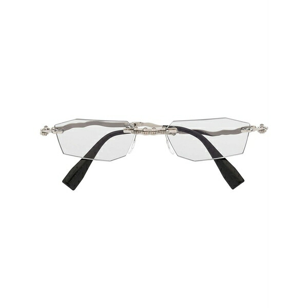 クボラウム メンズ サングラス・アイウェア 付属物 H40 rectangle-frame sunglasses Silver