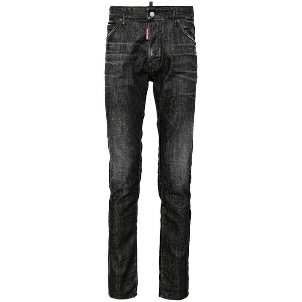 ディースクエアード メンズ ジーンズズボン下 ボトムス Slim-leg jeans Black