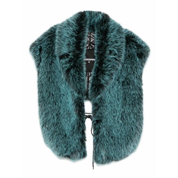 パトリツィア ペペ レディース 上衣＆上衣 アウター Faux-fur collar Blue