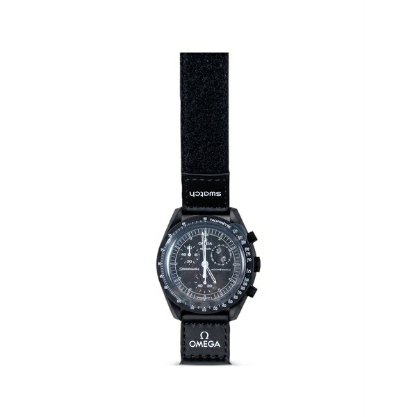 スワッチ メンズ ウォッチ 佩び物 X omega moonswatch mission to the moonphase 42粍 watch Black