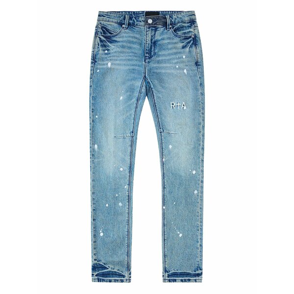 アールティーエー メンズ ジーンズズボン下 ボトムス Clayton splattered bootcut jeans Blue