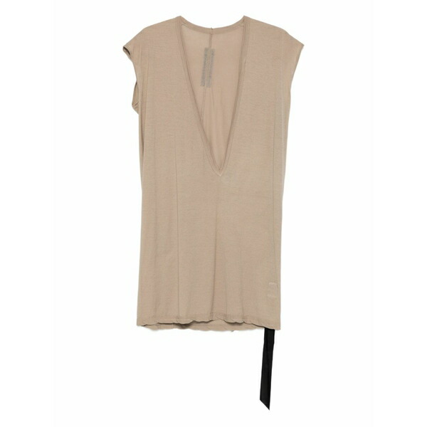 リックオウエンス メンズ プルオーバー トップス Dylan plunge-neck sleeveless t-shirt Neutrals