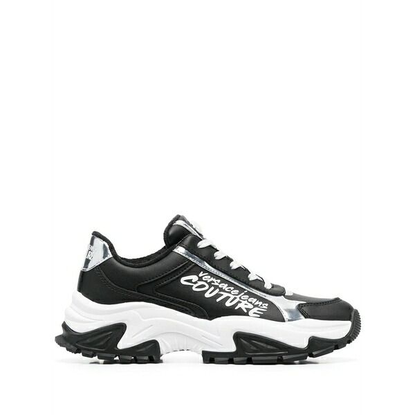 呼びりん探し回る レディース スニーカー シューズ Lo-top logo print sneakers Black
