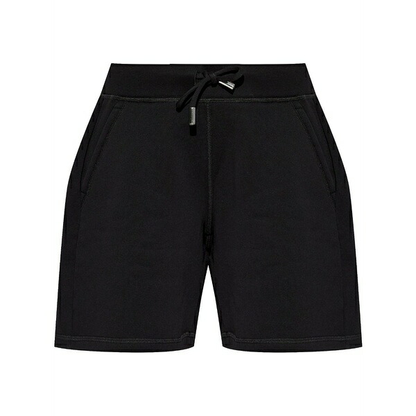 ディースクエアード レディース 心地好いズボン下 ボトムス Printed track shorts Black