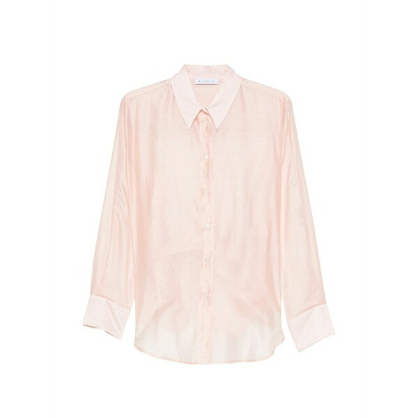 マニュエル リッツ レディース プルオーバー トップス Sequin-embellished semi-sheer shirt Purple
