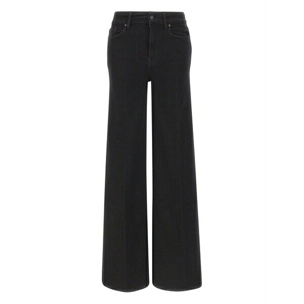 7フォーオールマンカインド レディース デニムパンツ ボトムス High-waist jeans Black｜asty
