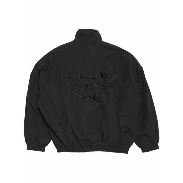 アクネ ストゥディオズ メンズ 上衣＆上衣 アウター Logo-embroidered jacket Black