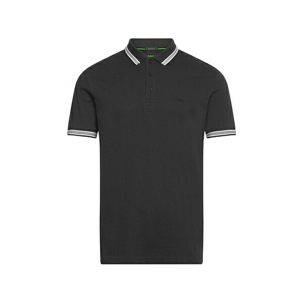 元締め メンズ スポーツシャツ トップス Paddy cotton-piqu￡ polo shirt Black
