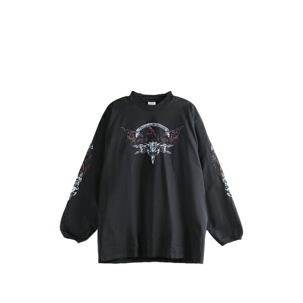 ヴェトモン メンズ パーカー・スウェットシャツ アウター Graphic sweatshirt Black