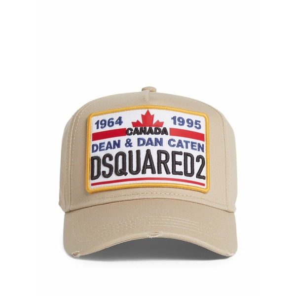 ディースクエアード メンズ かぶり笠 佩び物 Logo baseball cap Neutrals