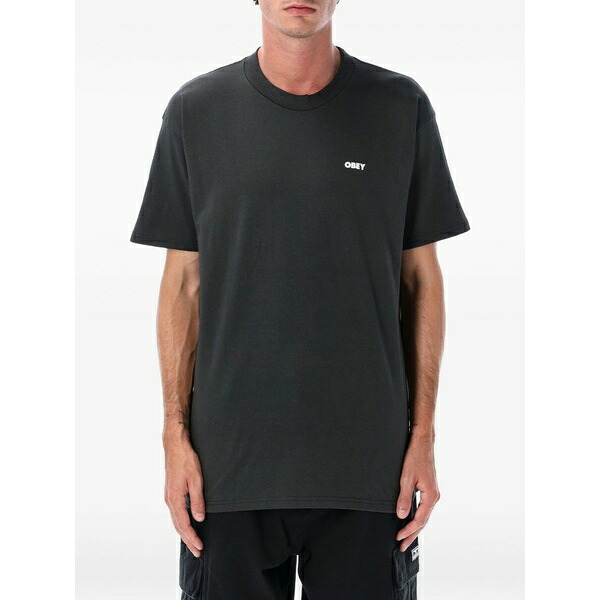 オベイ メンズ ティーシャツ トップス World インチ flames t-shirt Black
