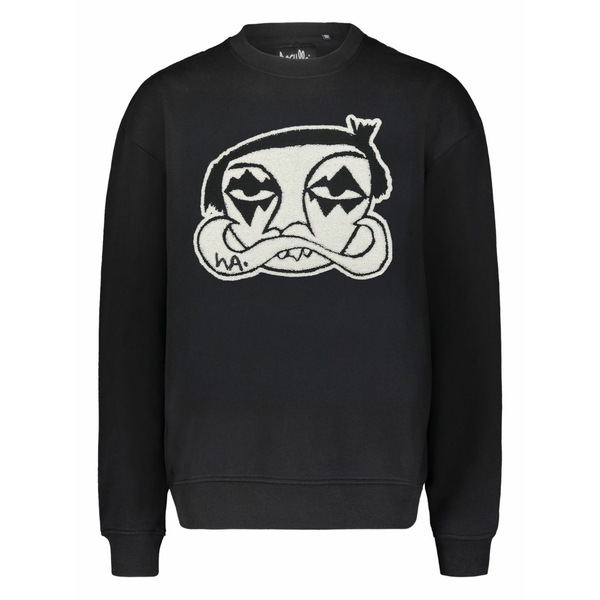 ハクーラ メンズ パーカー・スウェットシャツ アウター Les crew-neck sweatshirt Black