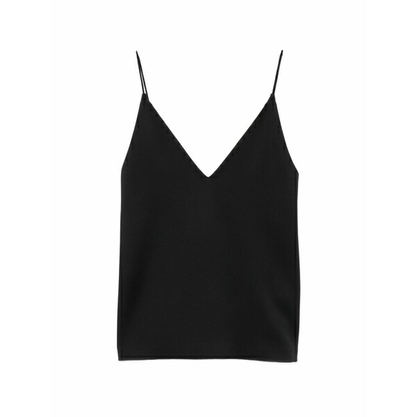 カルヴェン レディース ティーシャツ トップス V-neck blouse Black