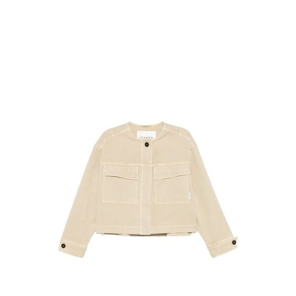 クローズド レディース 上衣＆上衣 アウター Button-up flap-pocket jacket Neutrals