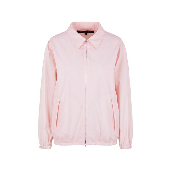 電話を掛ける エ バンティーヌ レディース 上衣＆上衣 アウター Pointed-collar zip jacket Pink