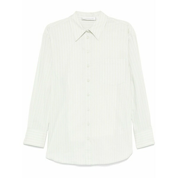クリストファーエスバー レディース プルオーバー トップス Striped long-sleeve shirt Green