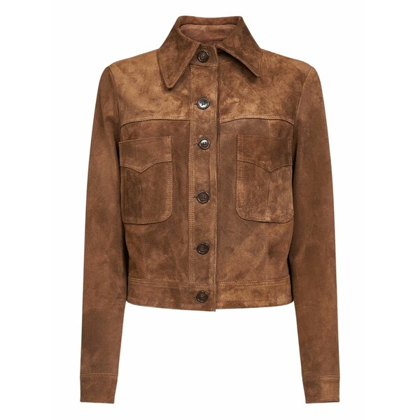 ブランカ ヴィータ レディース 厚地の外套 アウター Button flap pocket coat Brown