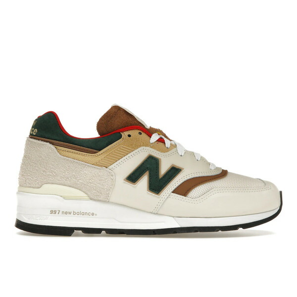 New Balance ニューバランス メンズ スニーカー 【New Balance 997 MiUSA Teddy Santis Paris】 サイズ US_8.5(26.5cm) Beige/Green/Brown/Red/Gold｜asty