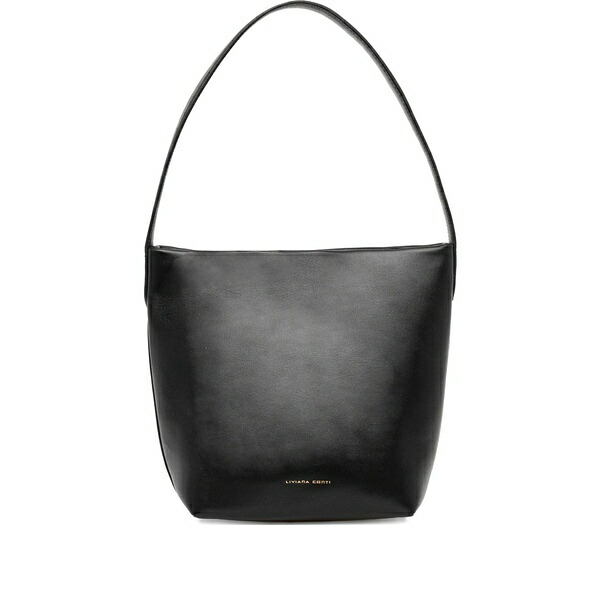 リビアナコンティ レディース ショルダーバッグ 御徒面子 Logo-lettering tote bag Black