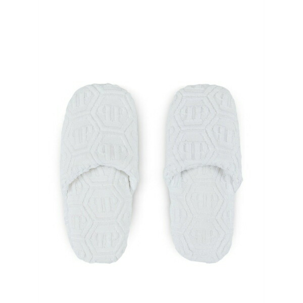 フィリップ飾り気のない メンズ サンダル シューズ Hexagon puffy slippers White