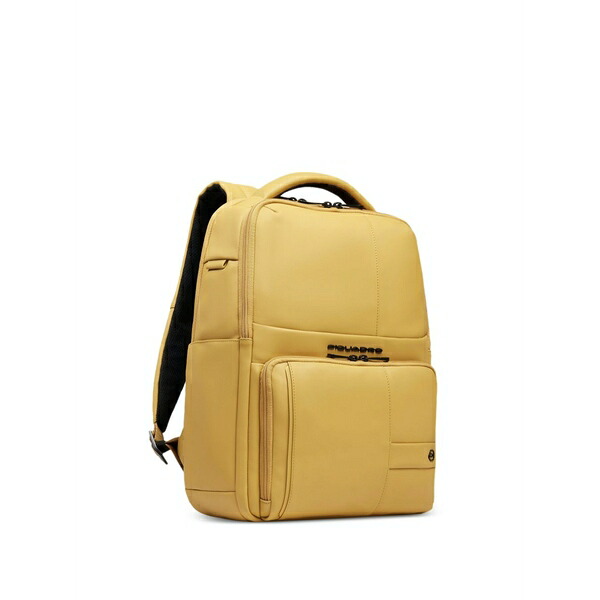 ピークアドロ  メンズ うしろ側風呂敷き包み・背嚢 御徒面子 Logo-plaque water-resistant backpack Yellow
