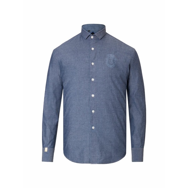 ビリオネア メンズ シャツ トップス Daniel cotton shirt Blue|asty