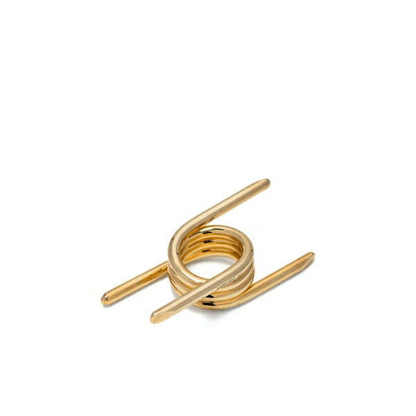 アンブッシュ メンズ 輪っか 佩び物 Gold-plated wrap-around ring Gold