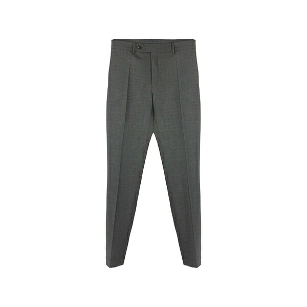 インコテックス メンズ 心地好いズボン下 ボトムス Tapered virgin wool trousers Grey