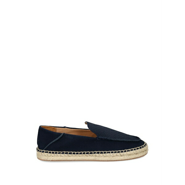 主任者 メンズ サンダル シューズ Leather espadrilles Blue