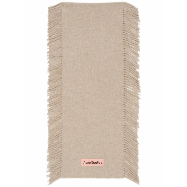 アクネ ストゥディオズ レディース 消音装置・袈裟・えり巻き 添え物 Wool fringed-edge scarf  Neutrals