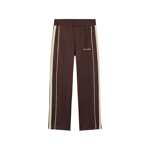 パーム・エンジェルス メンズ 心地好いズボン下 ボトムス Logo stripe track pants Brown