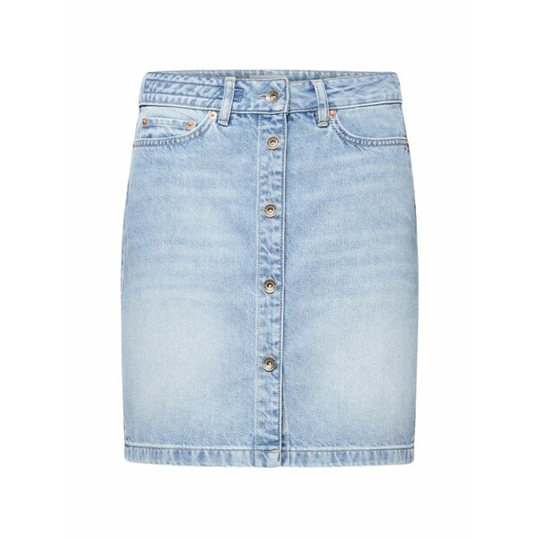 素っ気ない唐きび レディース スコート ボトムス Afson buttoned mini skirt Blue